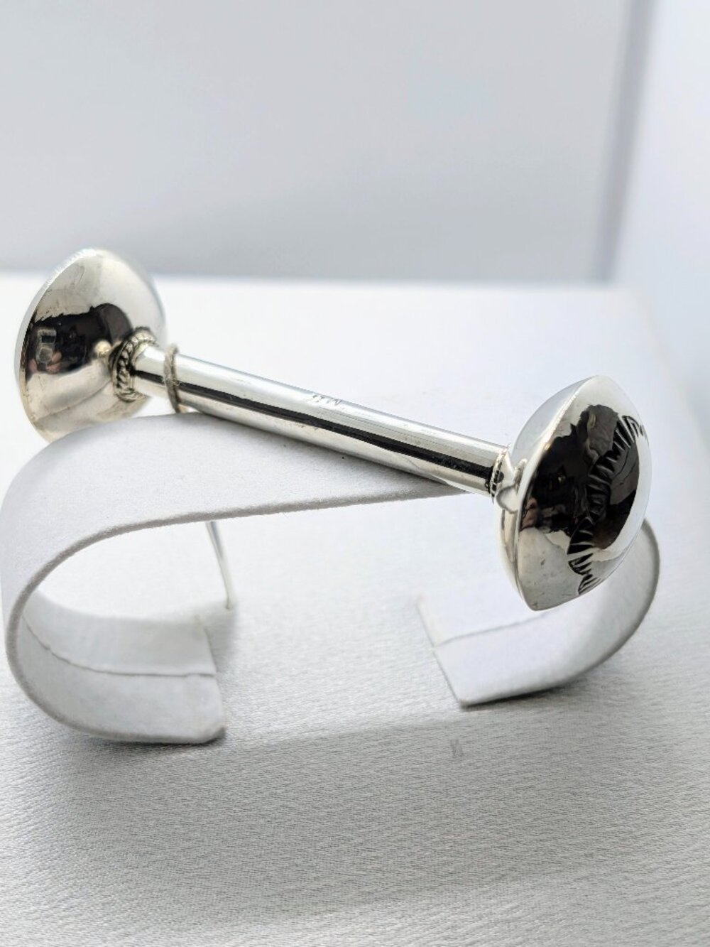 NEW handmade sterling silver baby rattle - Picture 6 of 11